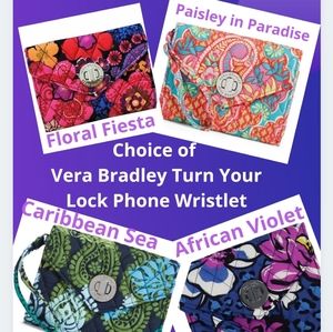 CHOICE of VERA BRADLEY Turn Your Lock Wristlet